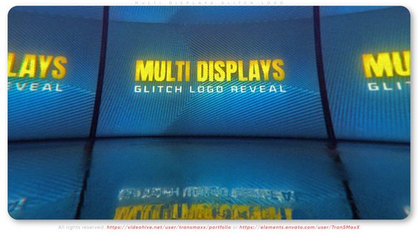 Multi Displays Glitch Logo
