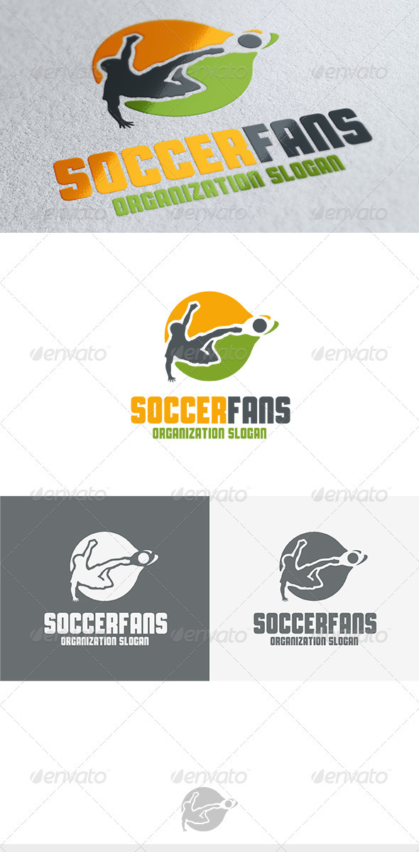 Soccer Fans Logo - Humans Logo Templates