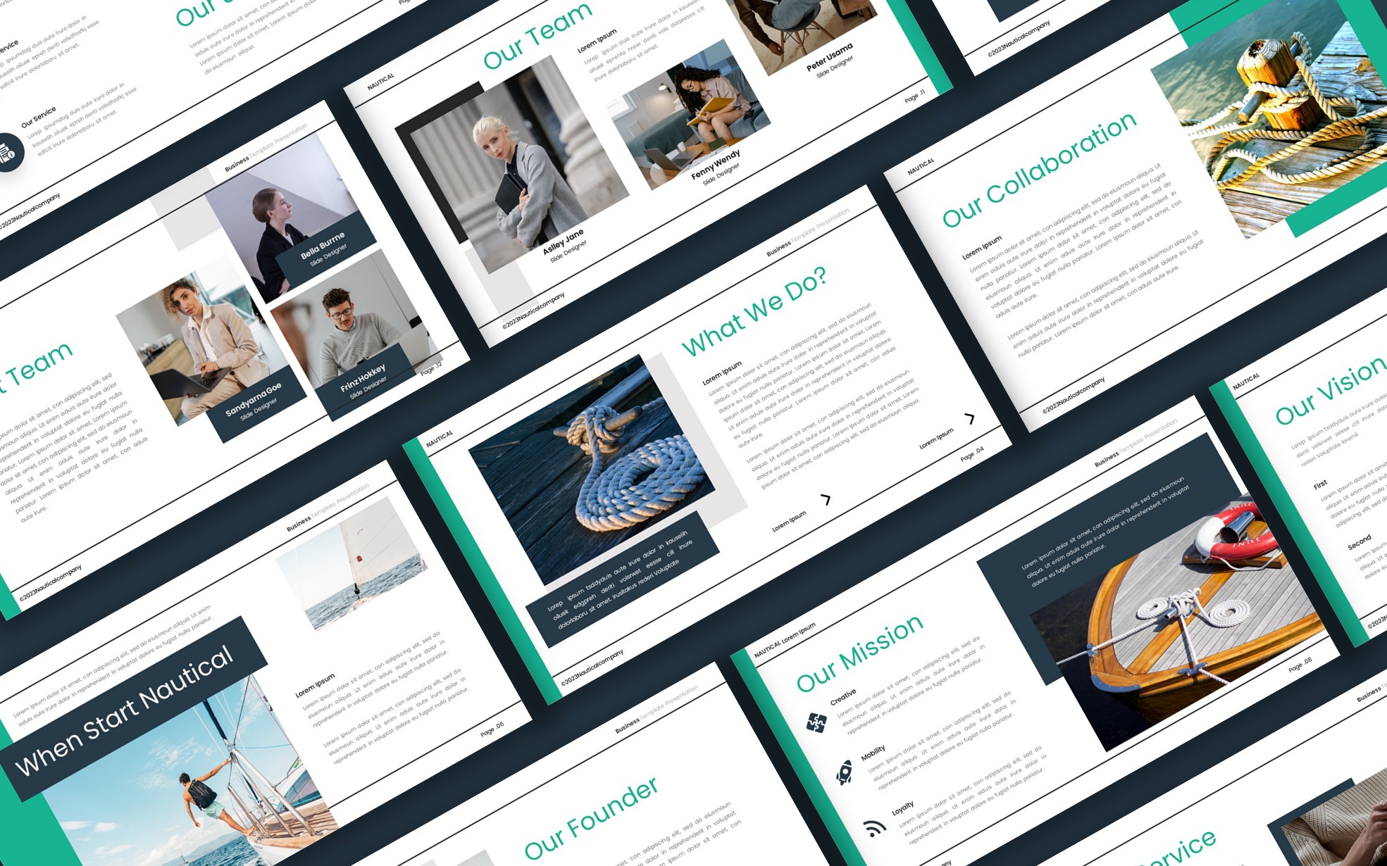 Nautical - Business PowerPoint Template, Presentation Templates ...