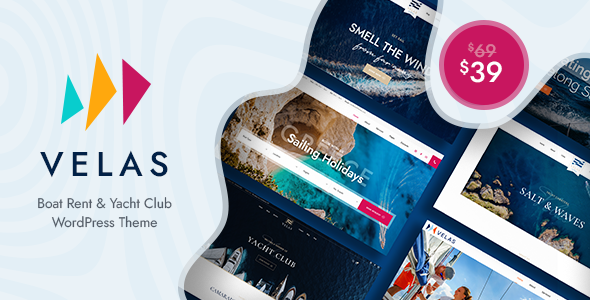 Velas - Yacht Club & Boat Rental WordPress Theme