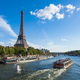 The Eiffel Tower and seine river in Paris, France - PhotoDune Item for Sale