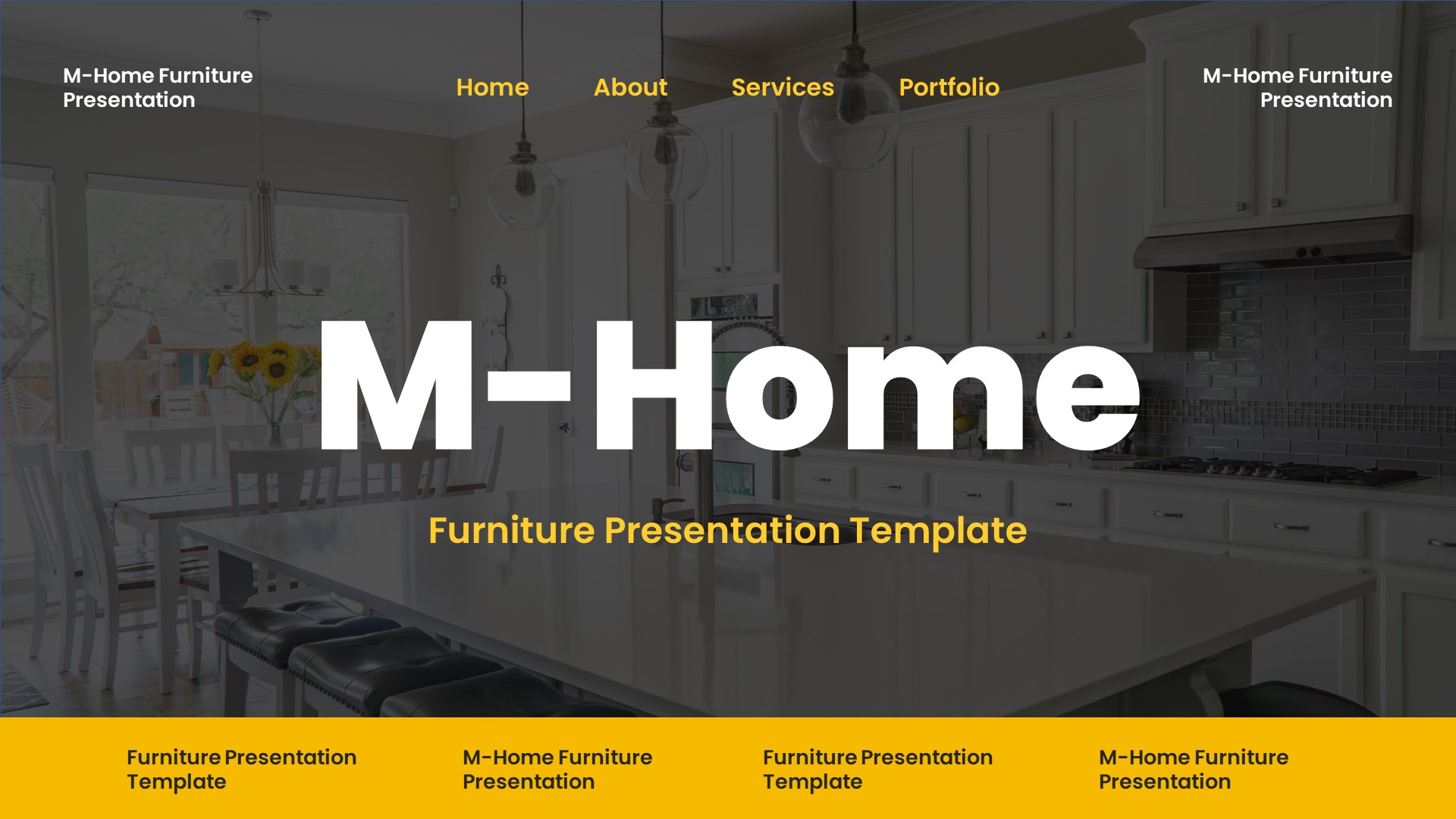 M-Home - Furniture & Interior Design Powerpoint Template, Presentation ...