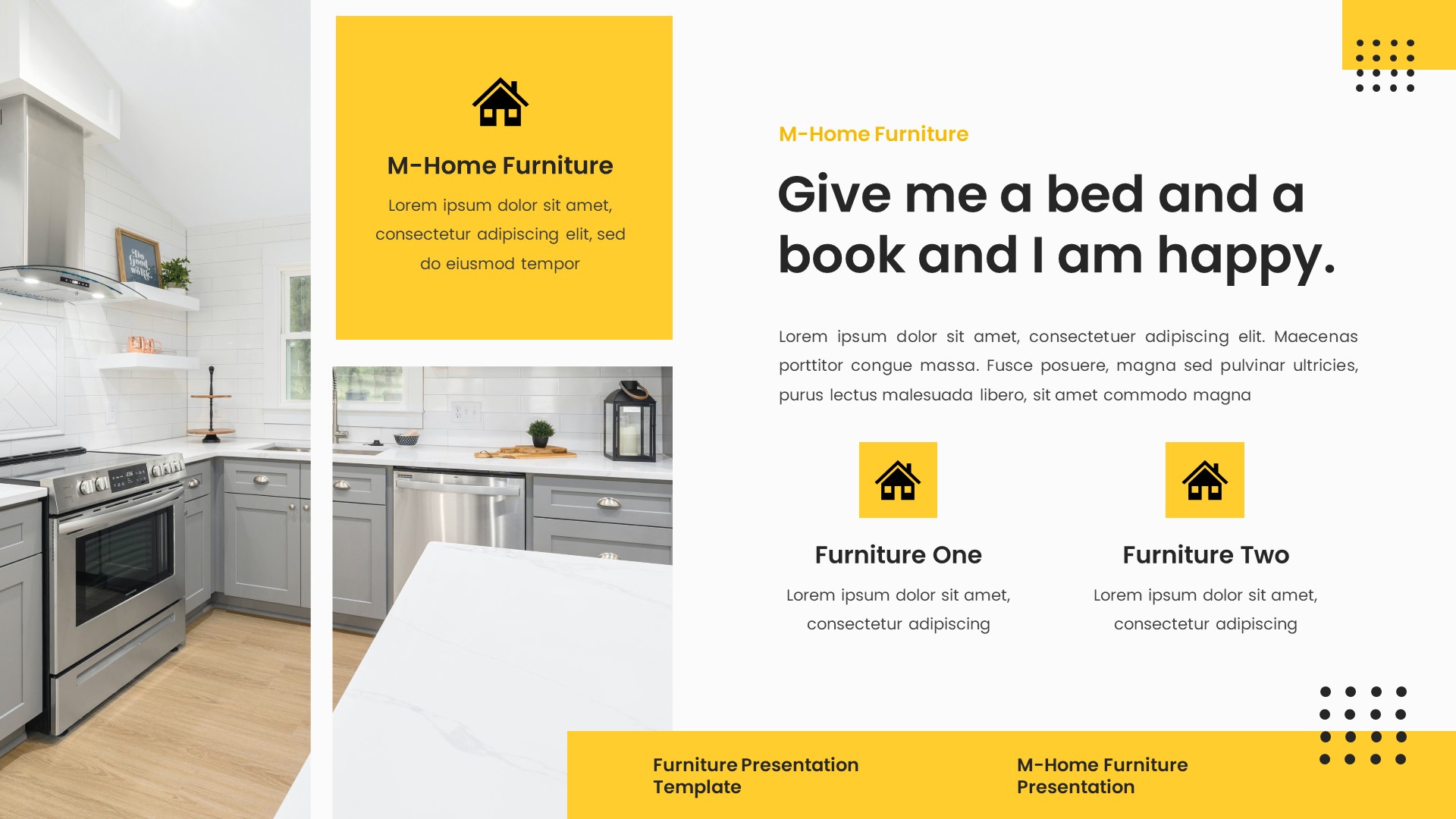 M-Home - Furniture & Interior Design Powerpoint Template, Presentation ...