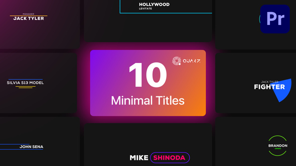 Minimal Titles for Premiere Pro Vol. 02