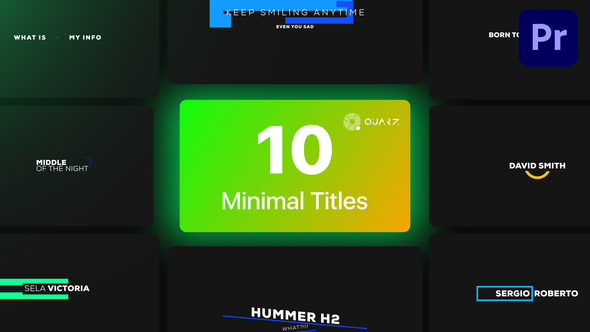 Minimal Titles for Premiere Pro Vol. 05