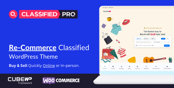 ClassifiedPro – ReCommerce Classified WordPress Theme