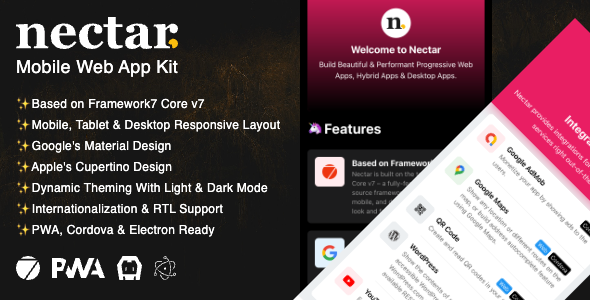 Top Nectar - Mobile Web App Kit