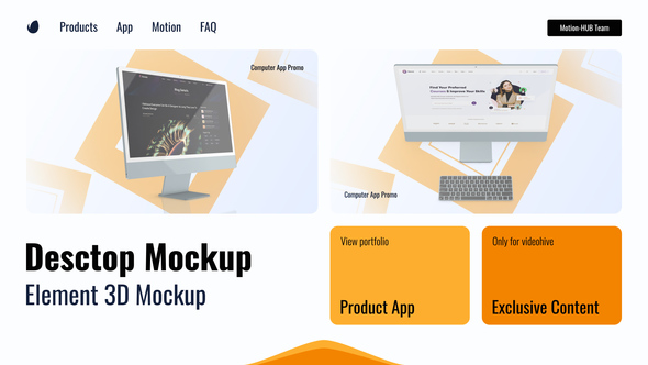 Website Desktop Mockup
