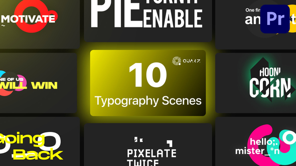 Typography Titles for Premiere Pro Vol. 01