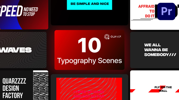 Typography Titles for Premiere Pro Vol. 02