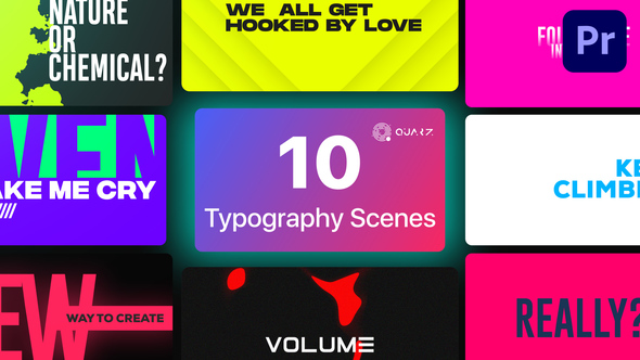 Typography Titles for Premiere Pro Vol. 04