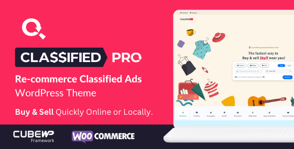 ClassifiedPro – ReCommerce Classified Ads WordPress Theme