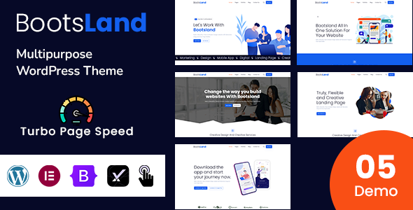 Bootsland – Multipurpose WordPress Theme