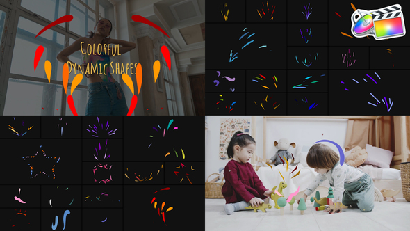 Colorful Dynamic Shapes for FCPX