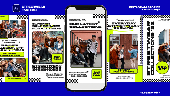 Streerwear Fashion broadcast-packages template preview