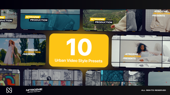 Urban Typography Vol. 01 Titles template preview