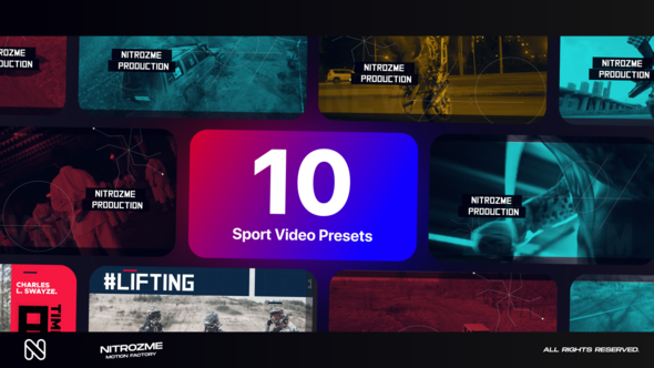 Sport Typography Vol. 01 Titles template preview