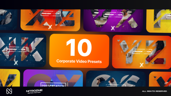 Corporate Typography Vol. 01 Video Displays template preview