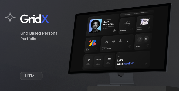 Gridx - Personal Portfolio Resume HTML