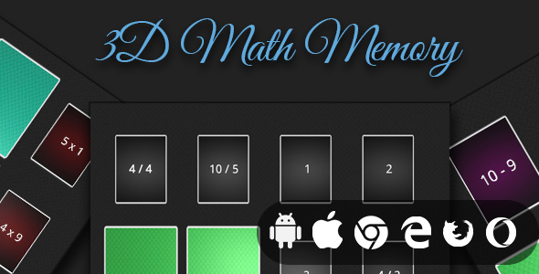 3D Math Memory – Cross Platform Educational Game Nulled