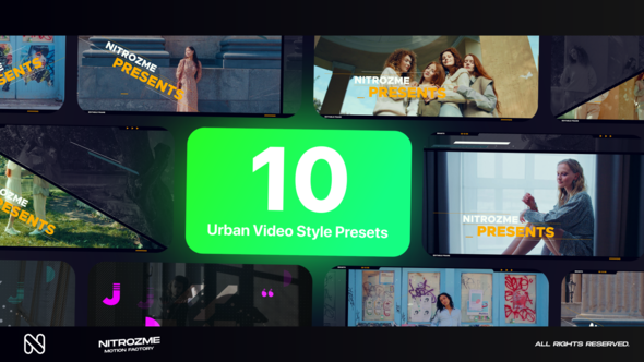 Urban Typography Vol. 02 Titles template preview