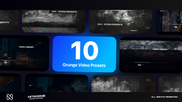 Grunge Typography Vol. 02 Titles template preview