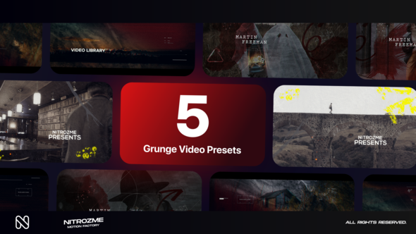 Grunge Typography Vol. 03 Titles template preview