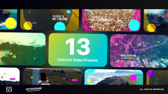 Colorful Typography Vol. 03 Titles template preview