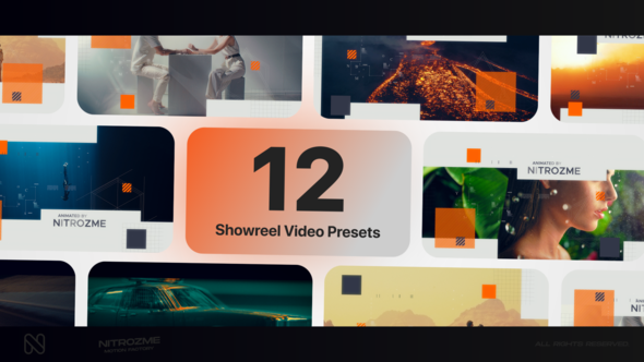 Showreel Typography Vol. 02 Titles template preview