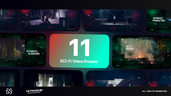 Sci-Fi Typography Vol. 02 Titles template preview