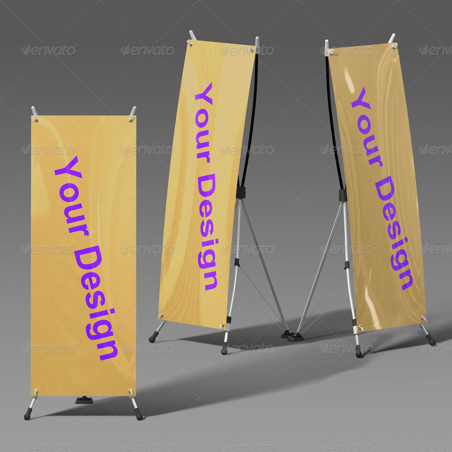 Download X Banner Mock-up by maxtecb | GraphicRiver