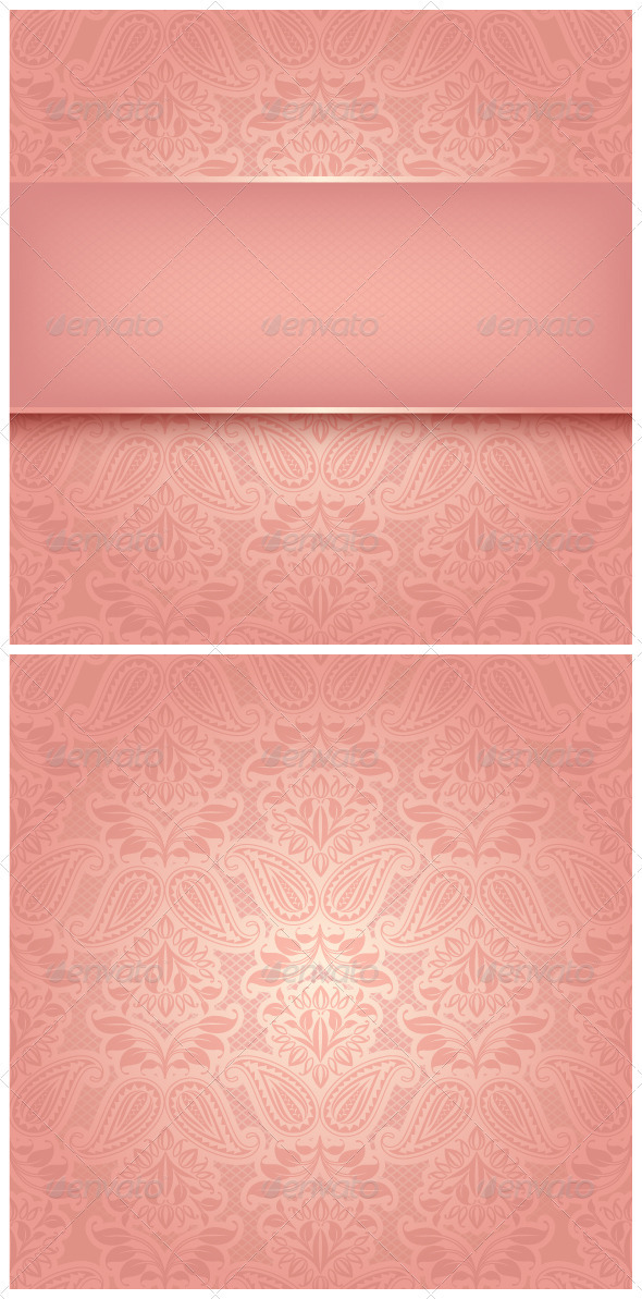 Decorative Pink Template - Backgrounds Decorative