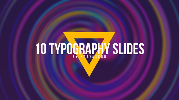 10 Modern Gradient Typography Slides - After Effects