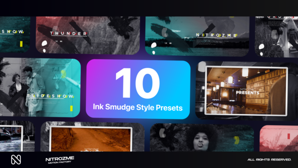 Ink Smudge Typography Vol. 02 Titles template preview