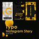 Typographic Instagram Stories - VideoHive Item for Sale
