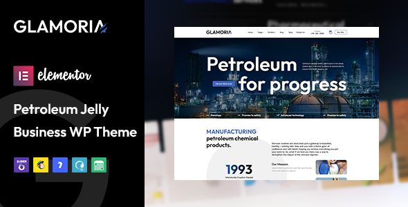 Glamoria - Petroleum Jelly Business WordPress Theme