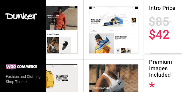 Dunker – Fashion and Clothing Shop Theme