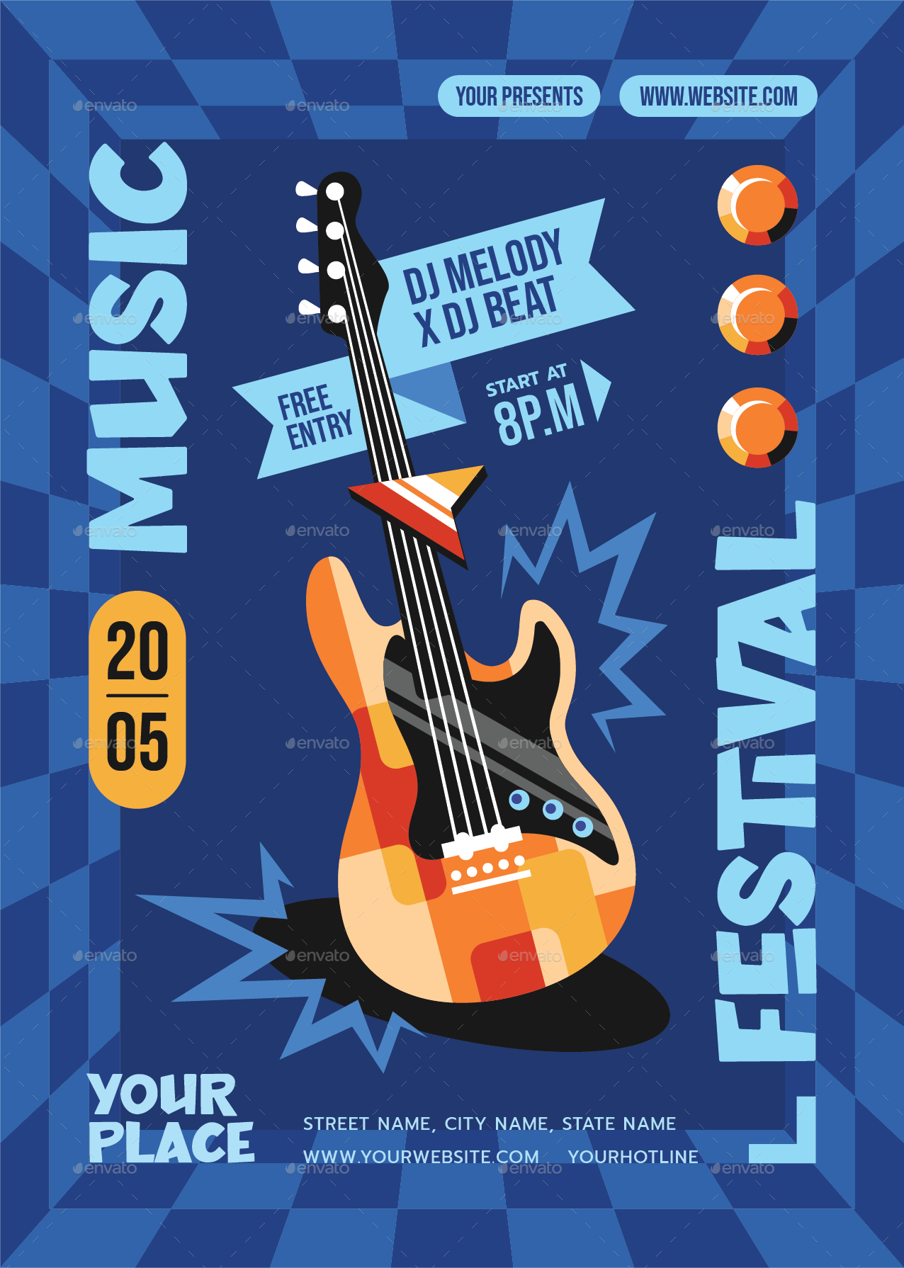 Music Festival Flyer, Print Templates | GraphicRiver