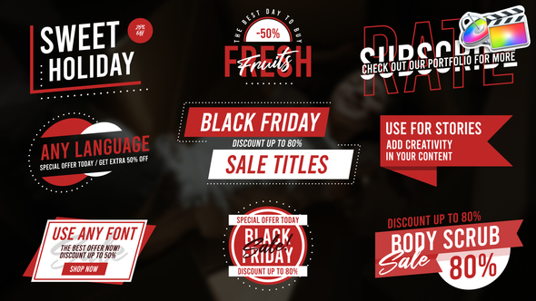 Black Friday Titles for FCPX