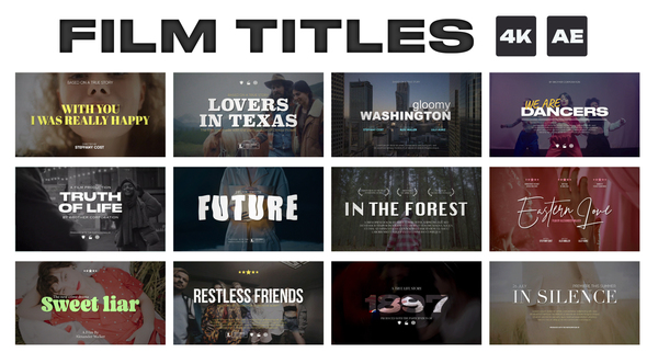 Cinematic Film Titles  | AE Titles template preview
