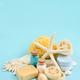 Spa accessories - sea salt, cream, sea sponge, soap and shells - PhotoDune Item for Sale