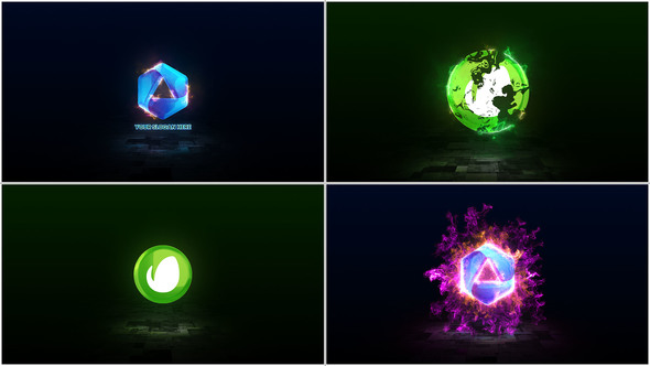 Flame Logo Animation Elements template preview