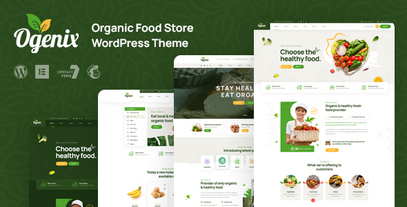 Ogenix – Organic Food Store WordPress Theme