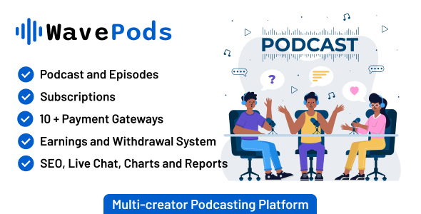 WavePods  Multicreator Podcasting Platform