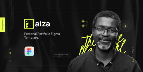 Aiza - Personal Portfolio Figma Template