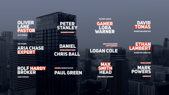 Corporate Lower Thirds | Business Titles Titles template preview