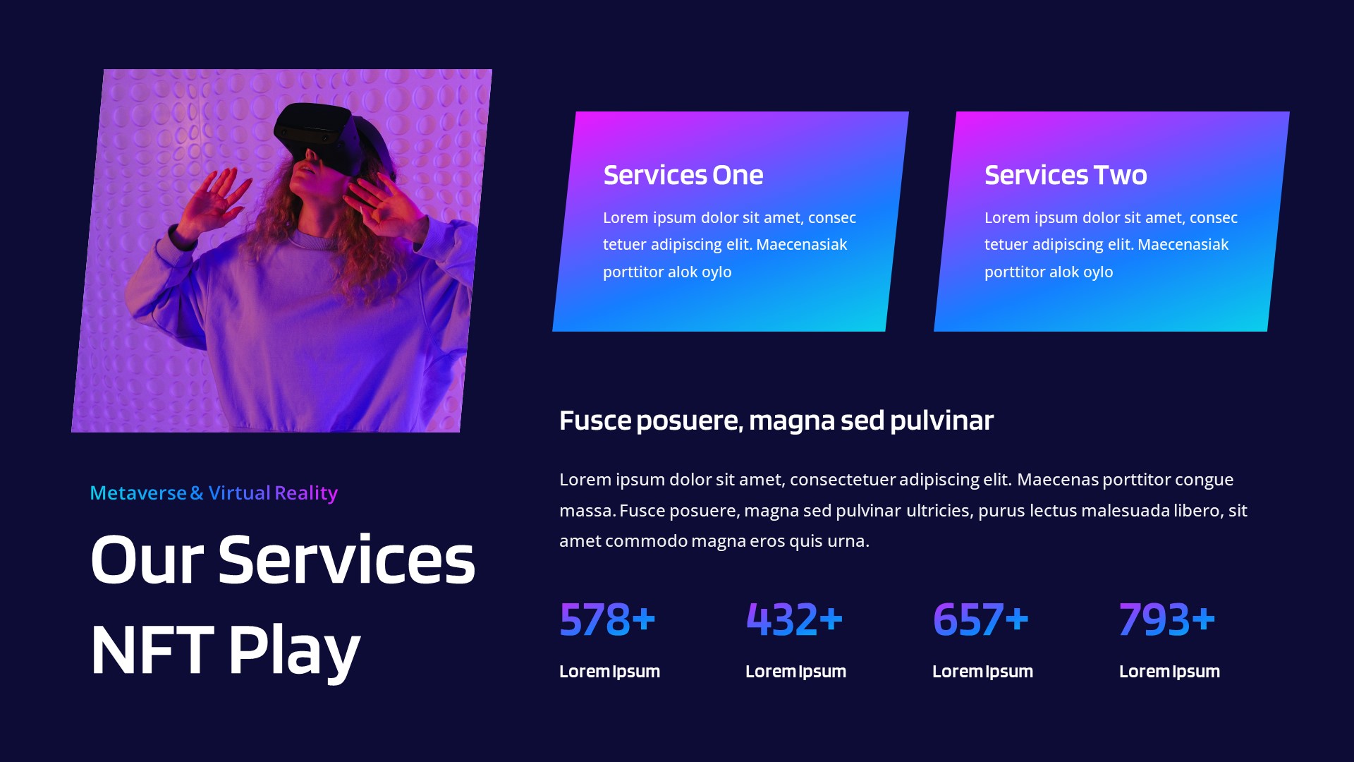 NFT Play - Metaverse & Virtual Reality Powerpoint Template ...
