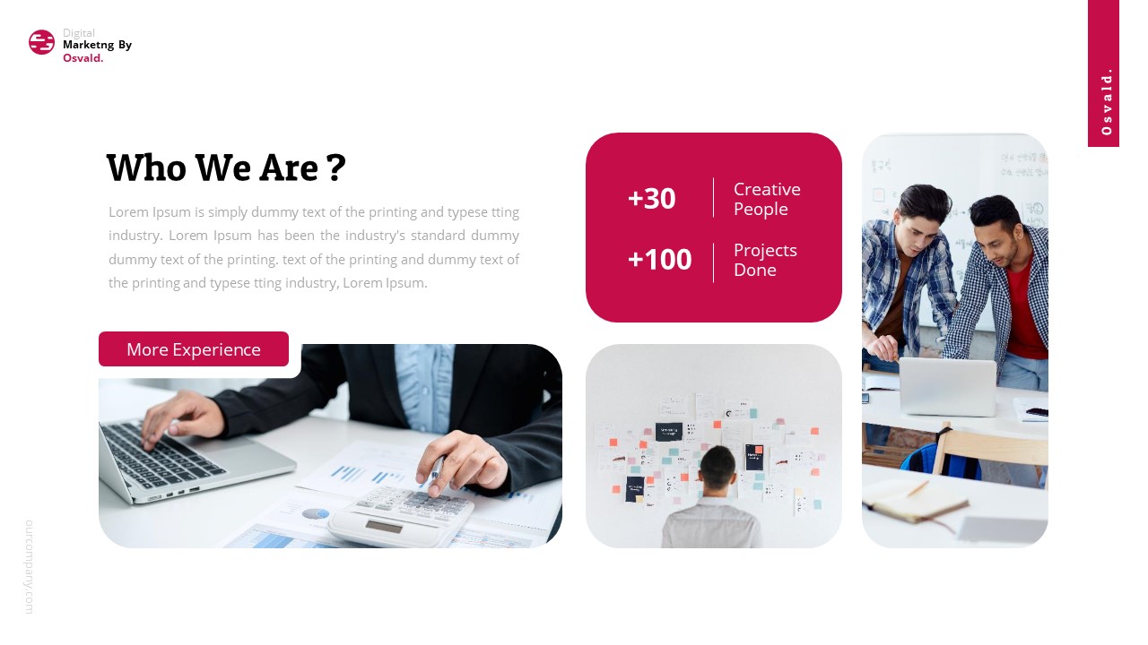 Osvald - Digital Marketing Google Slide Template, Presentation Templates