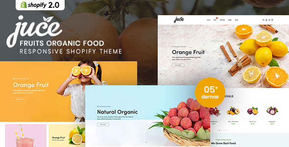 Juce - Fruits Organic Food Responsive Shopify Theme