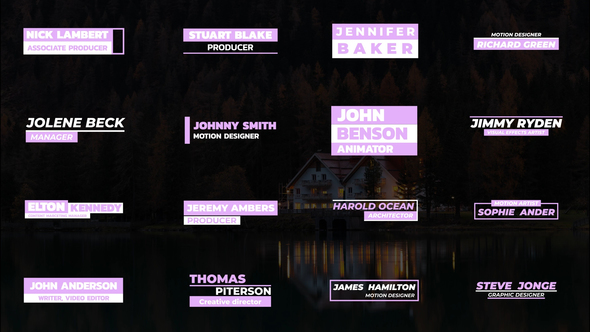 Lower Thirds | AE Elements template preview